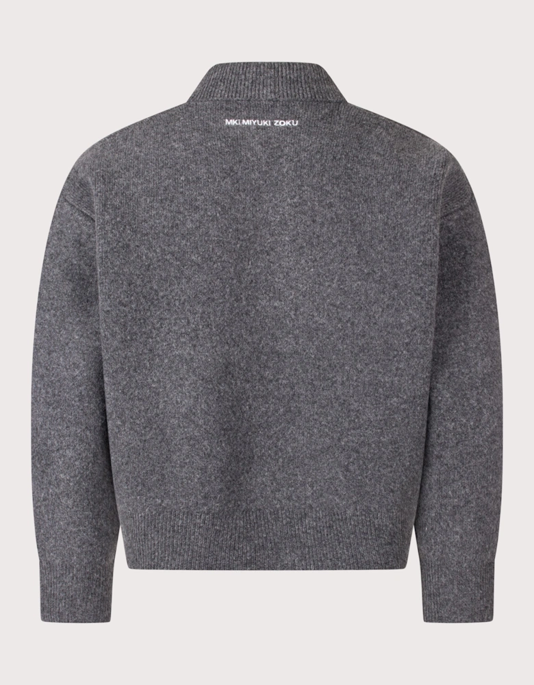 Relaxed Box Fit Double Knit Rugby