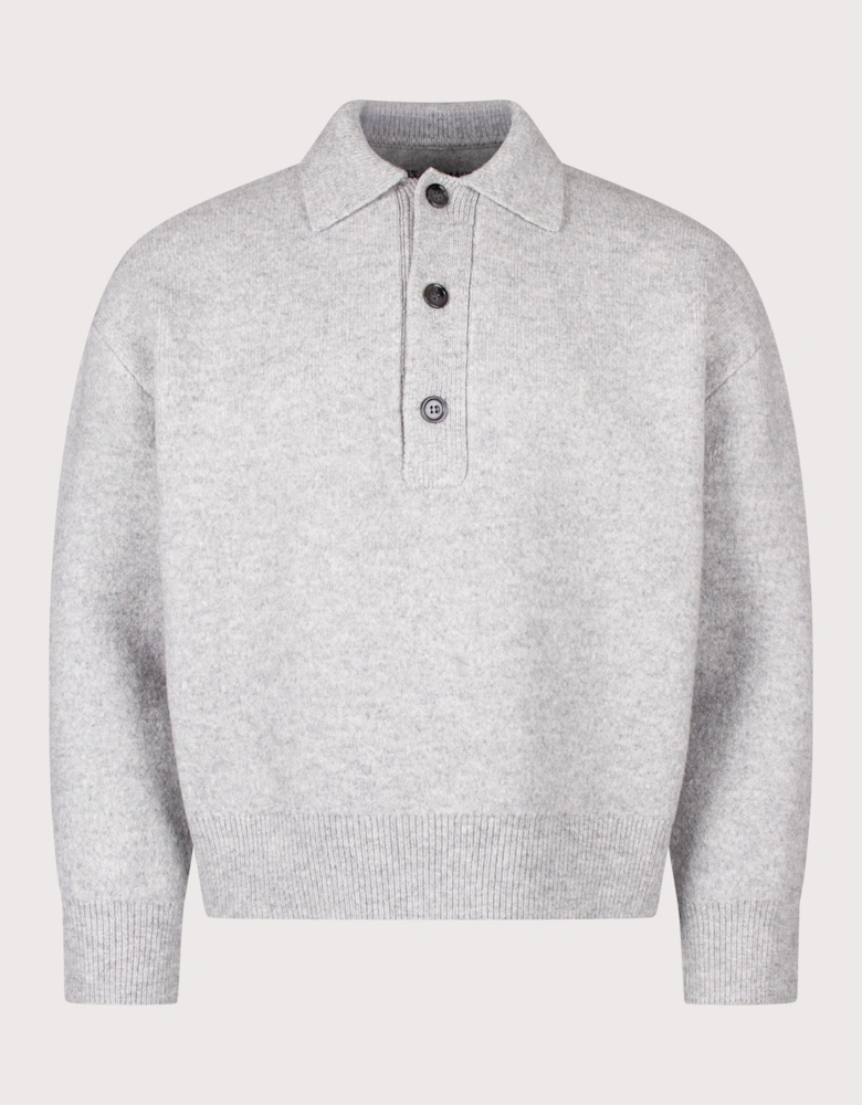 Relaxed Box Fit Double Knit Rugby
