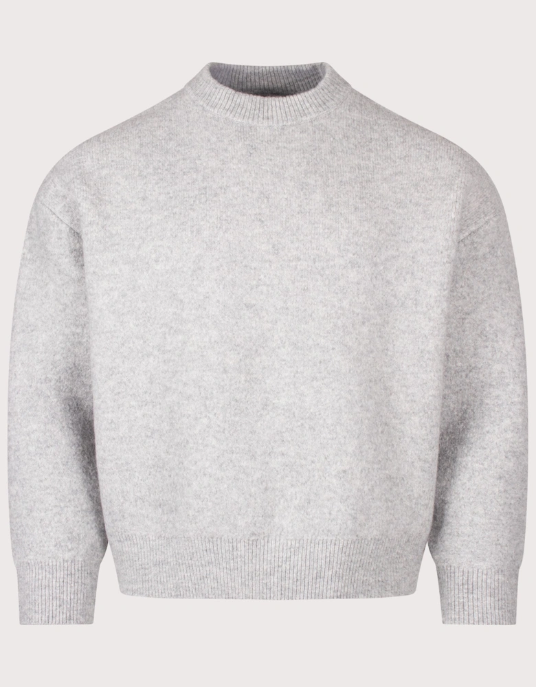 Relaxed Box Fit Double Knit Crewneck Jumper