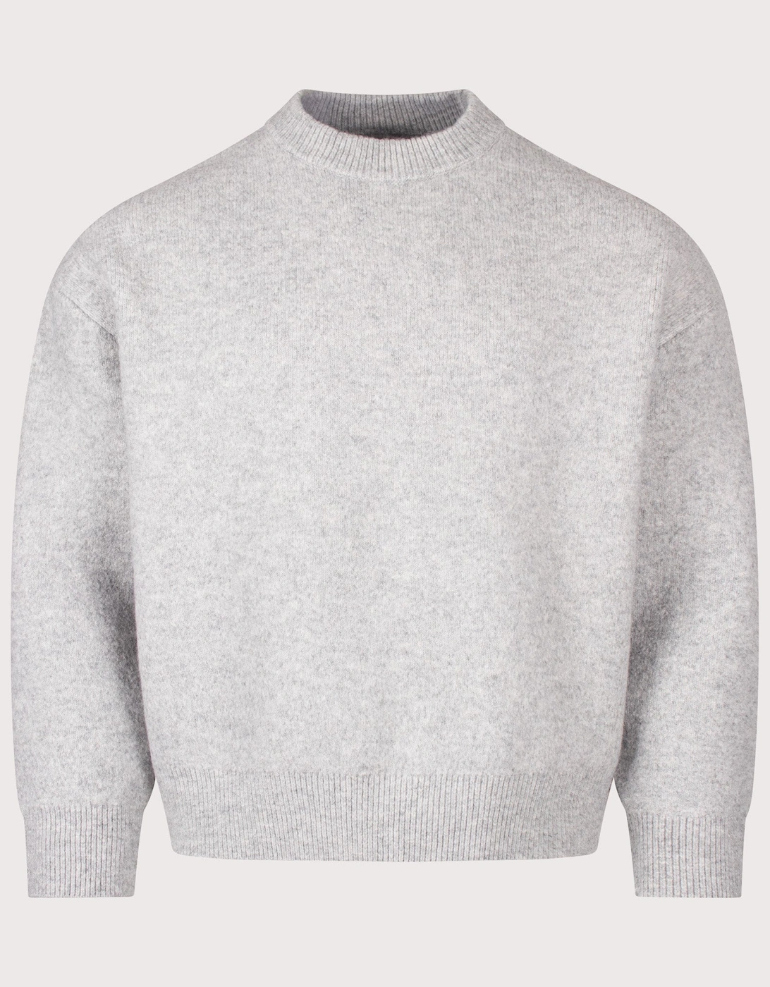 Relaxed Box Fit Double Knit Crewneck Jumper