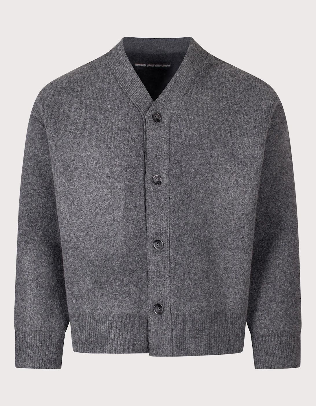 Relaxed Box Fit Double Knit Cardigan