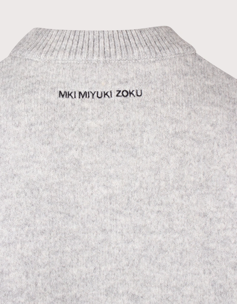 Relaxed Box Fit Double Knit Crewneck Jumper