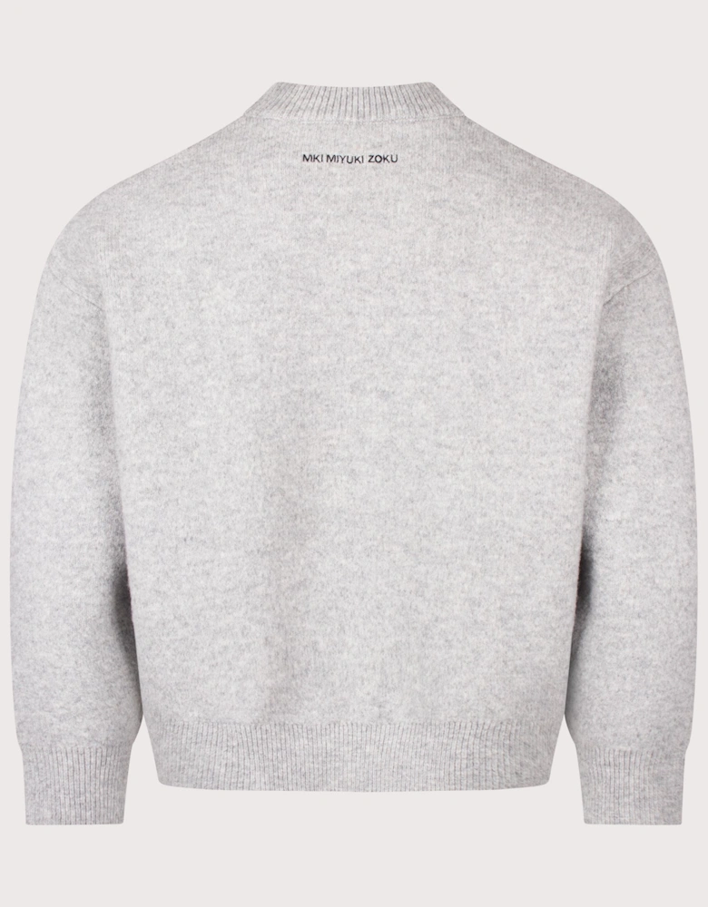 Relaxed Box Fit Double Knit Crewneck Jumper