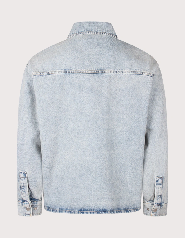 Relaxed Box Fit Denim Overshirt