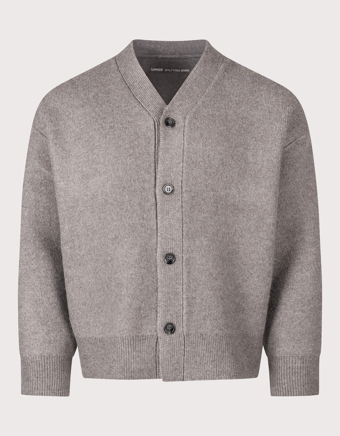 Relaxed Box Fit Double Knit Cardigan