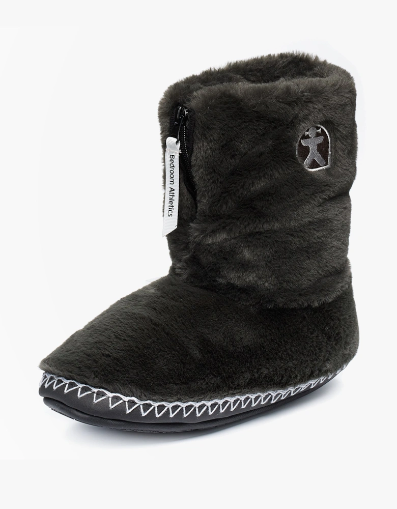 Bedroom Athletics MARILYN Womens Faux Fur Boot Slippers Charcoal