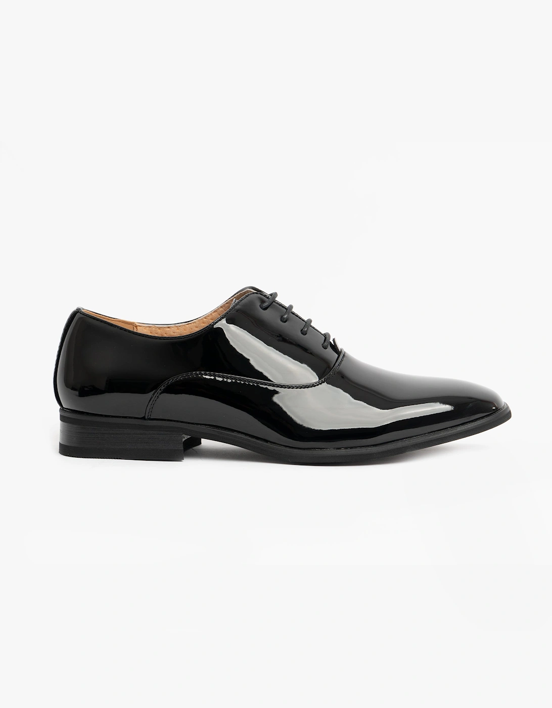 Goor ROONEY Mens Oxford Dress Shoes Black Patent