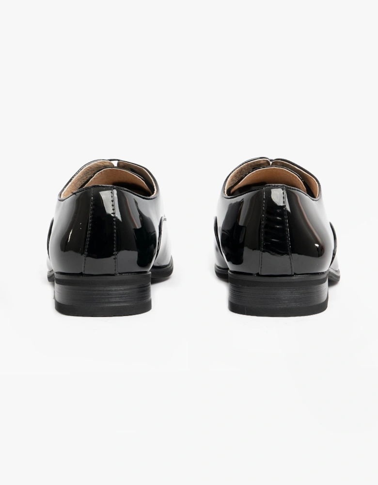 Goor ROONEY Mens Oxford Dress Shoes Black Patent