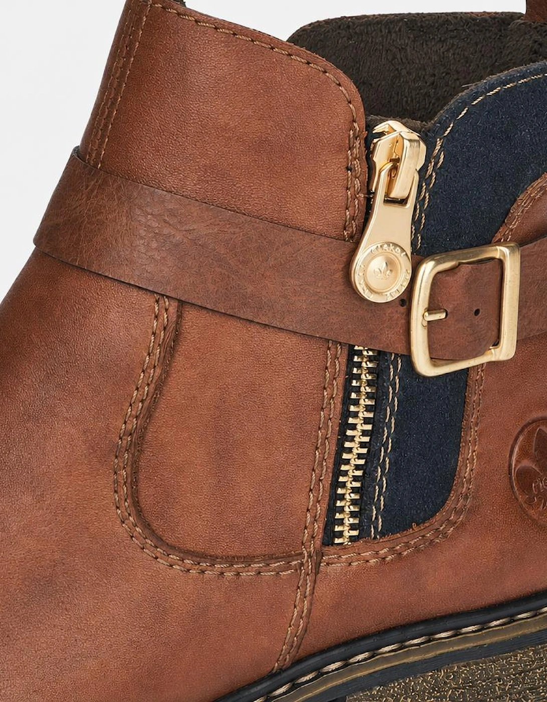 Rieker Z4959 Womens Chelsea Boots Chestnut