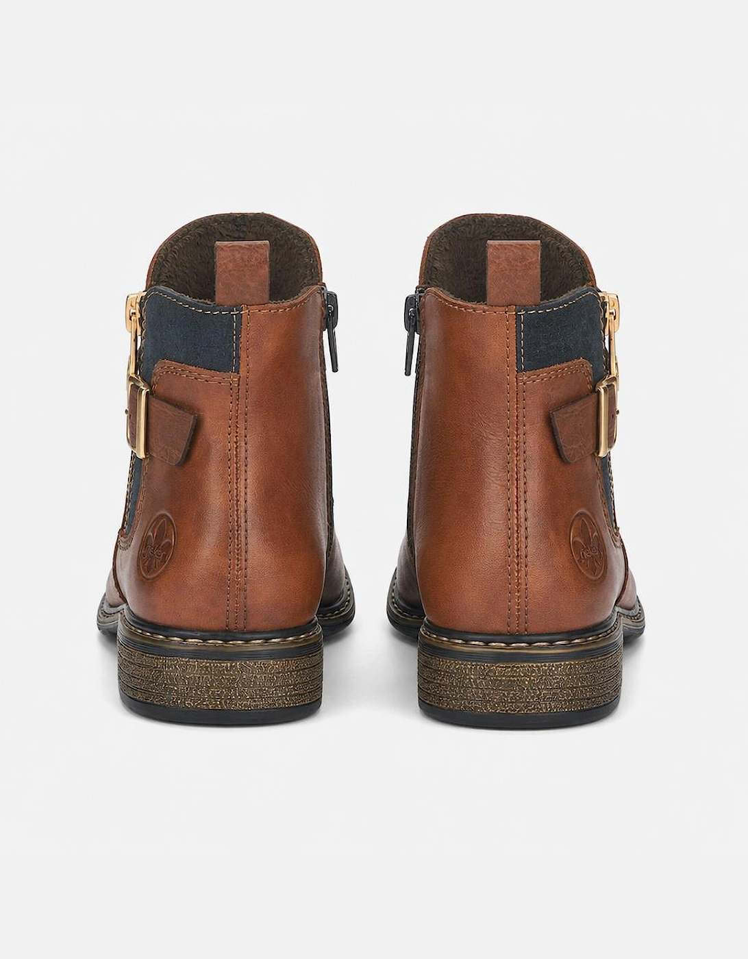 Rieker Z4959 Womens Chelsea Boots Chestnut