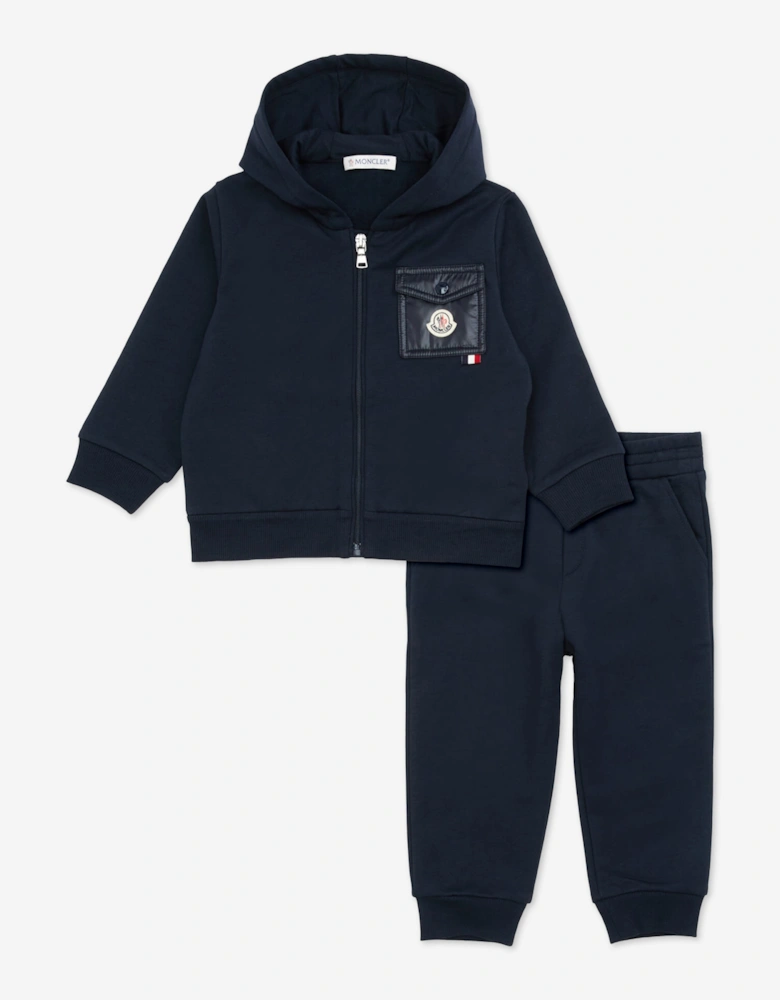 Moncler Enfant Baby Boys Logo Pocket Tracksuit in Navy