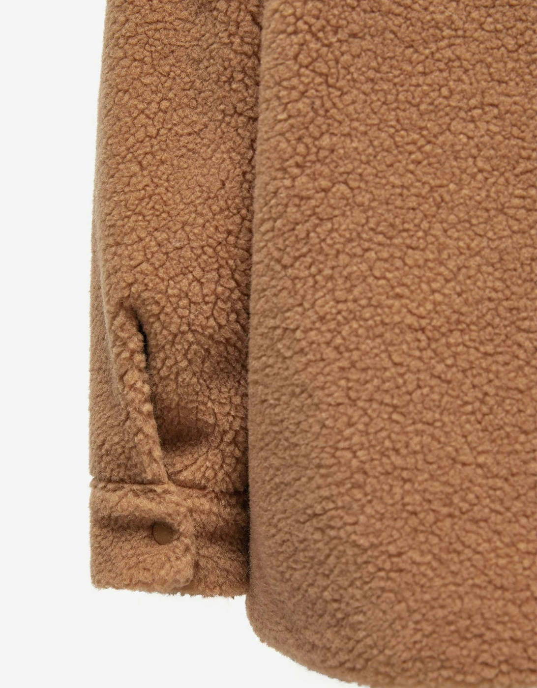 Moncler Enfant Boys Teddy Fleece Overshirt in Beige