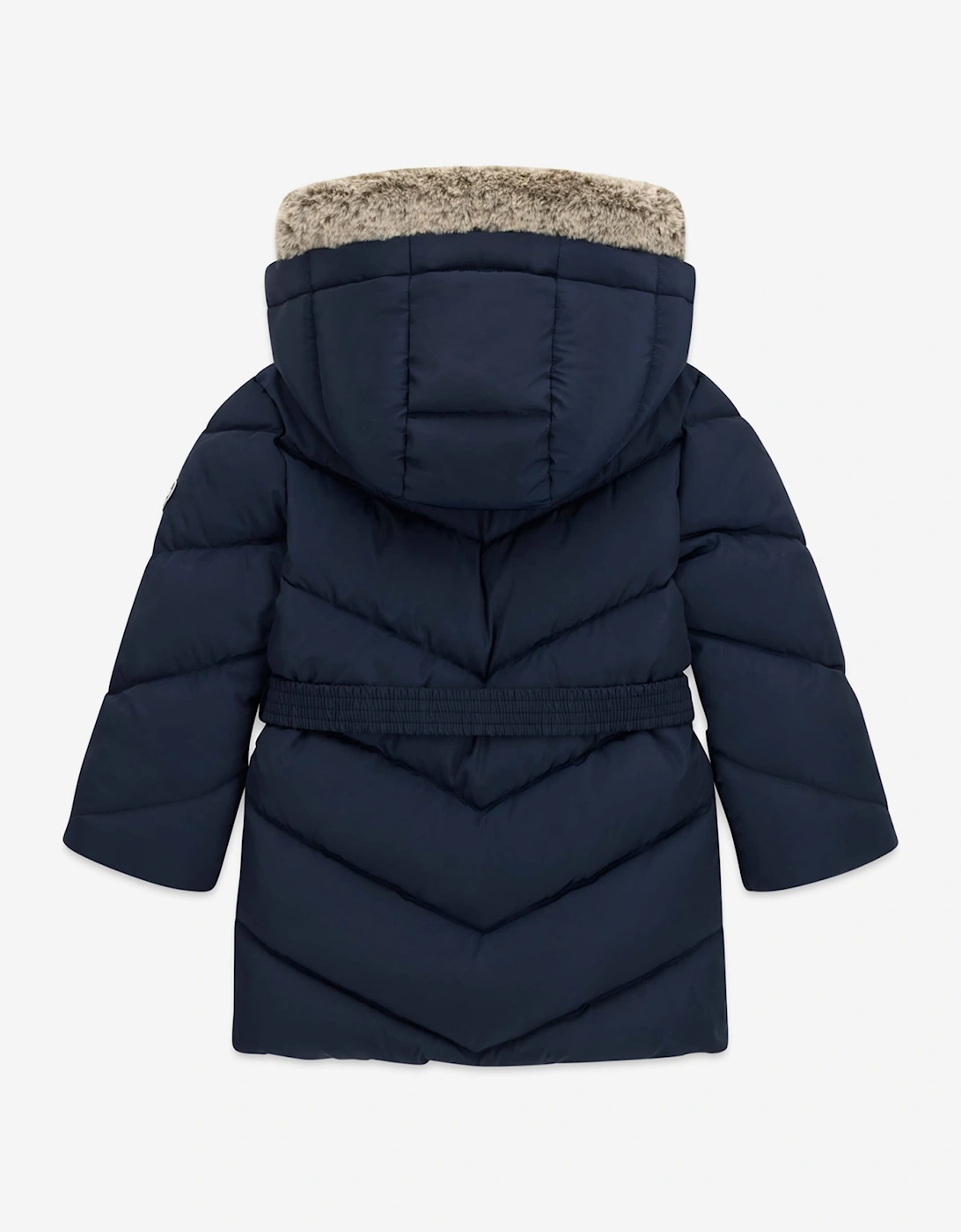 Guess Girls Hooded Puffer Jacket in Navy