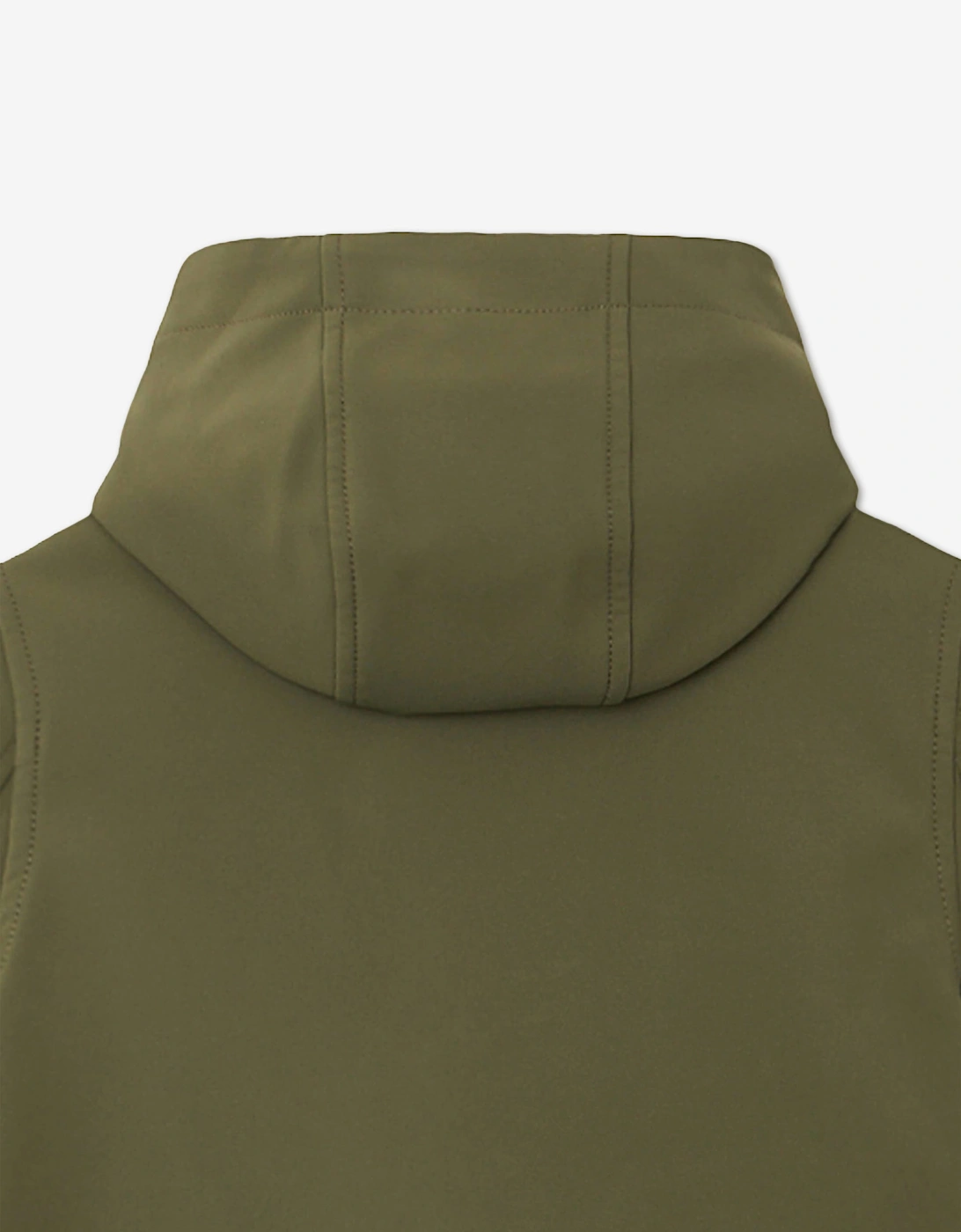 Stone Island Boys Soft Shell-R E.Dye Technology Hooded Jacket in Green