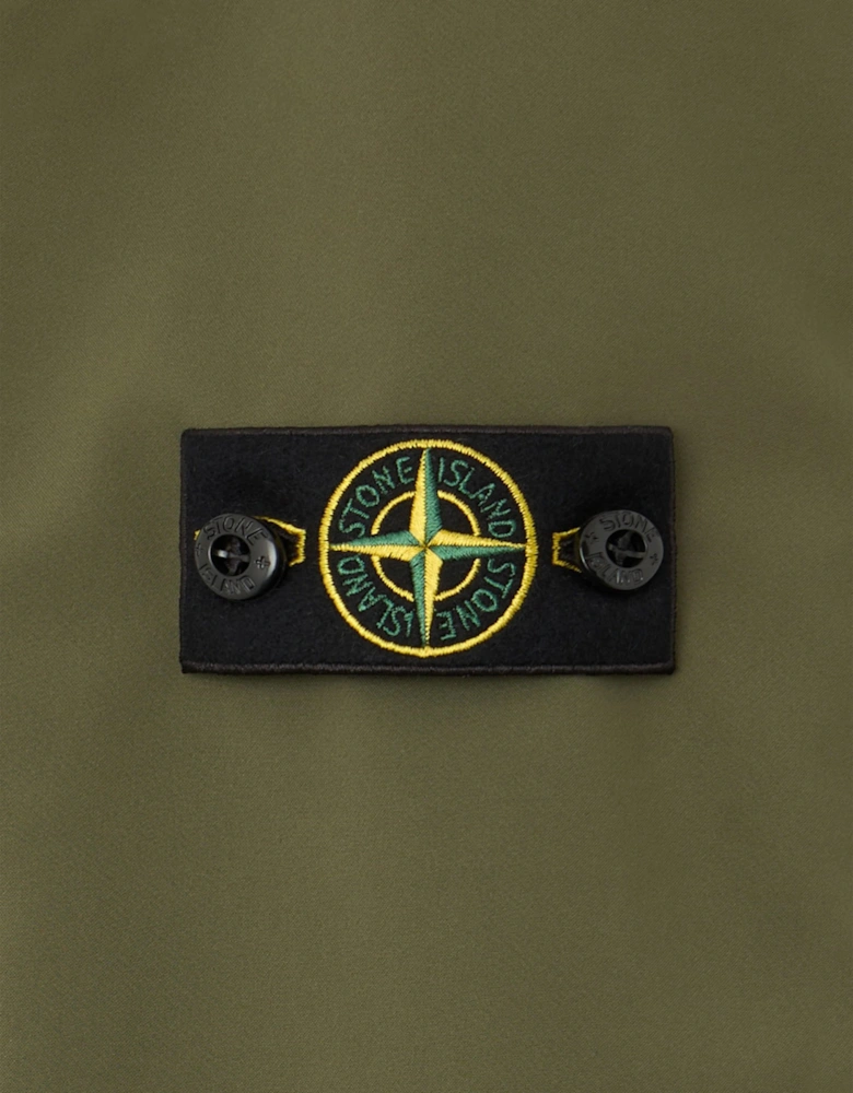 Stone Island Boys Soft Shell-R E.Dye Technology Hooded Jacket in Green