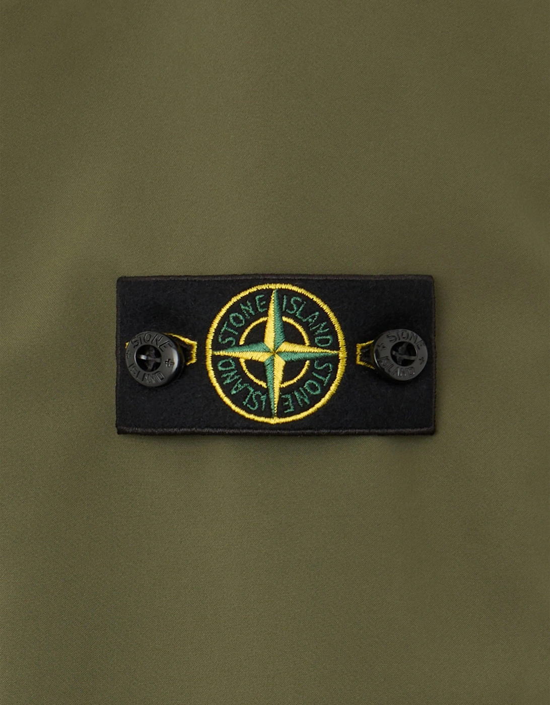 Stone Island Boys Soft Shell-R E.Dye Technology Hooded Jacket in Green