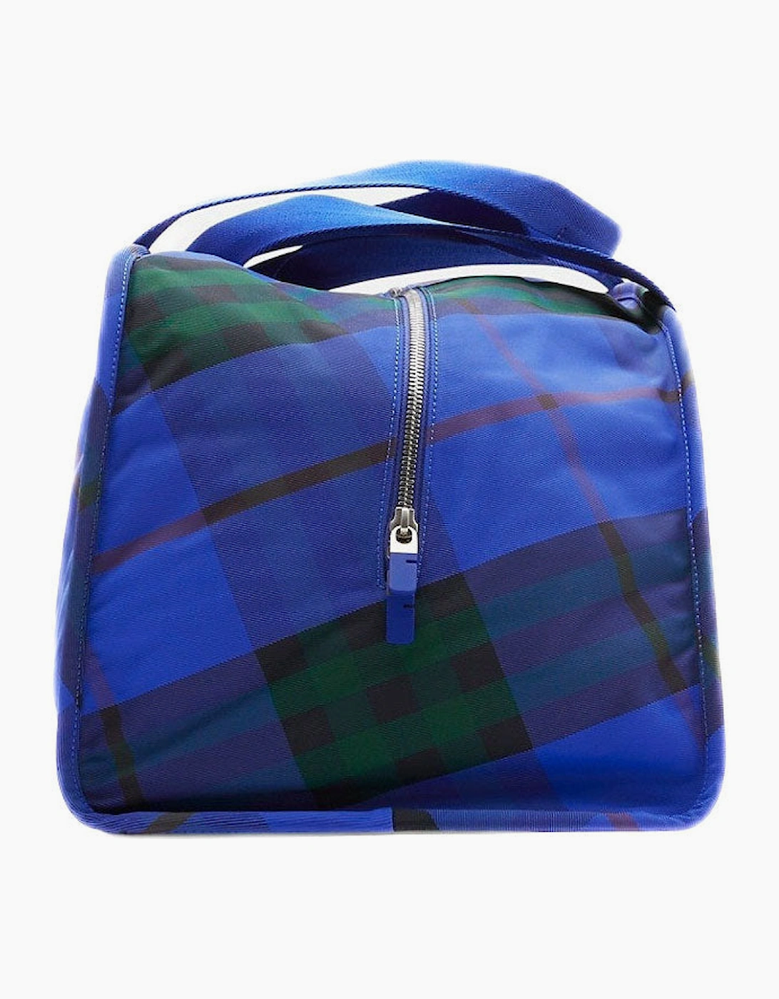 Burberry Shield Check Medium Duffle Bag Blue Knight