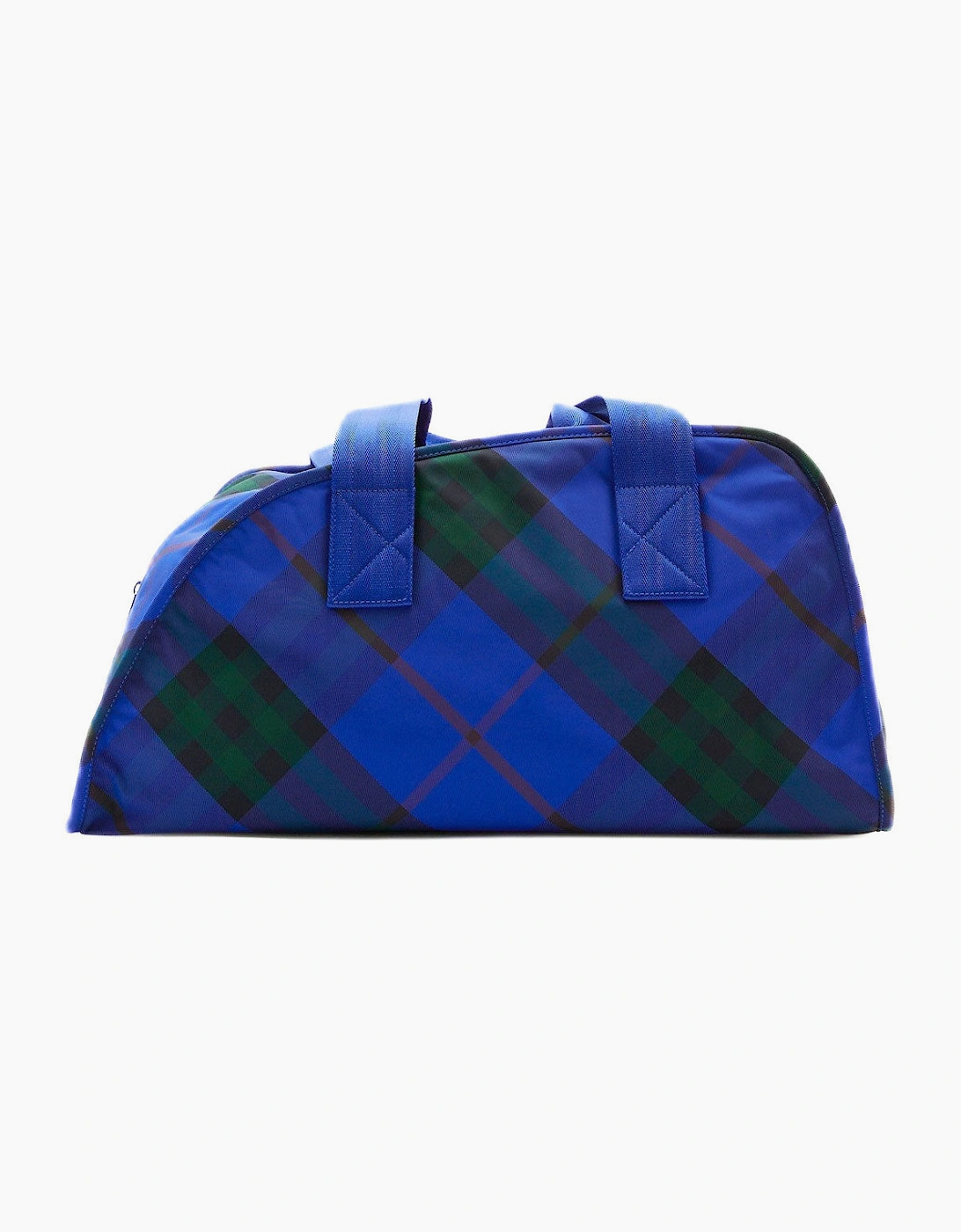 Burberry Shield Check Medium Duffle Bag Blue Knight