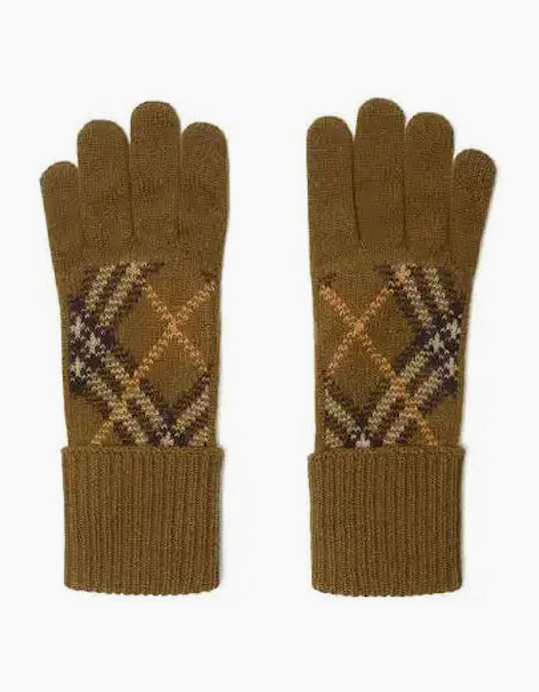 Burberry Cashmere Check Gloves Shrew