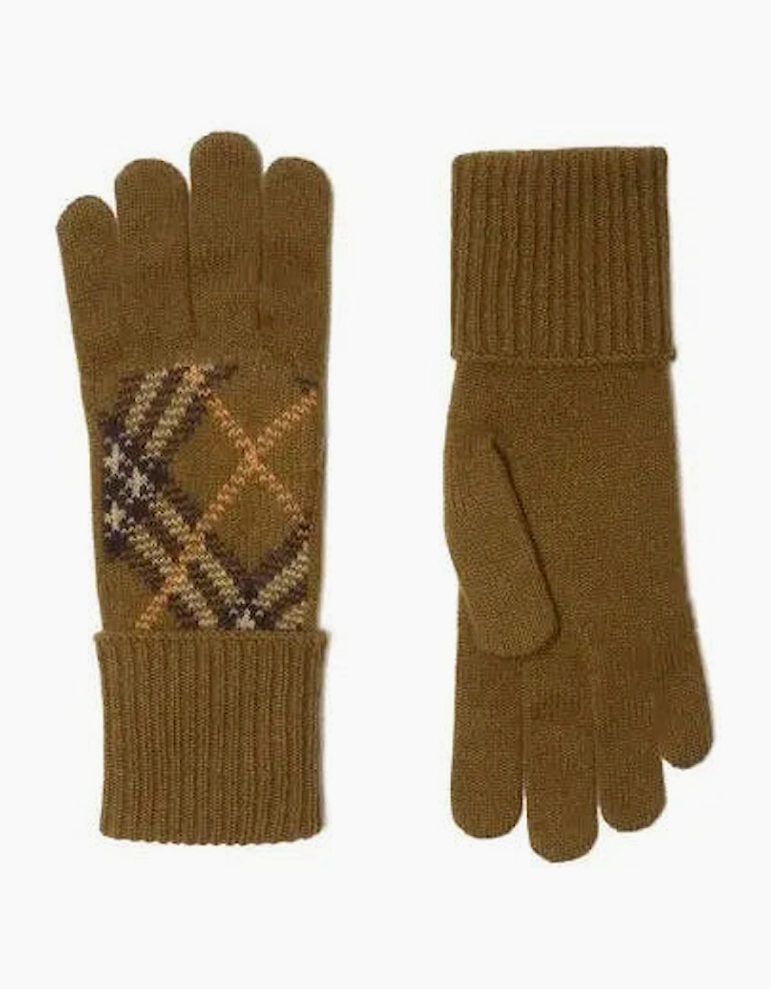 Burberry Cashmere Check Gloves Shrew