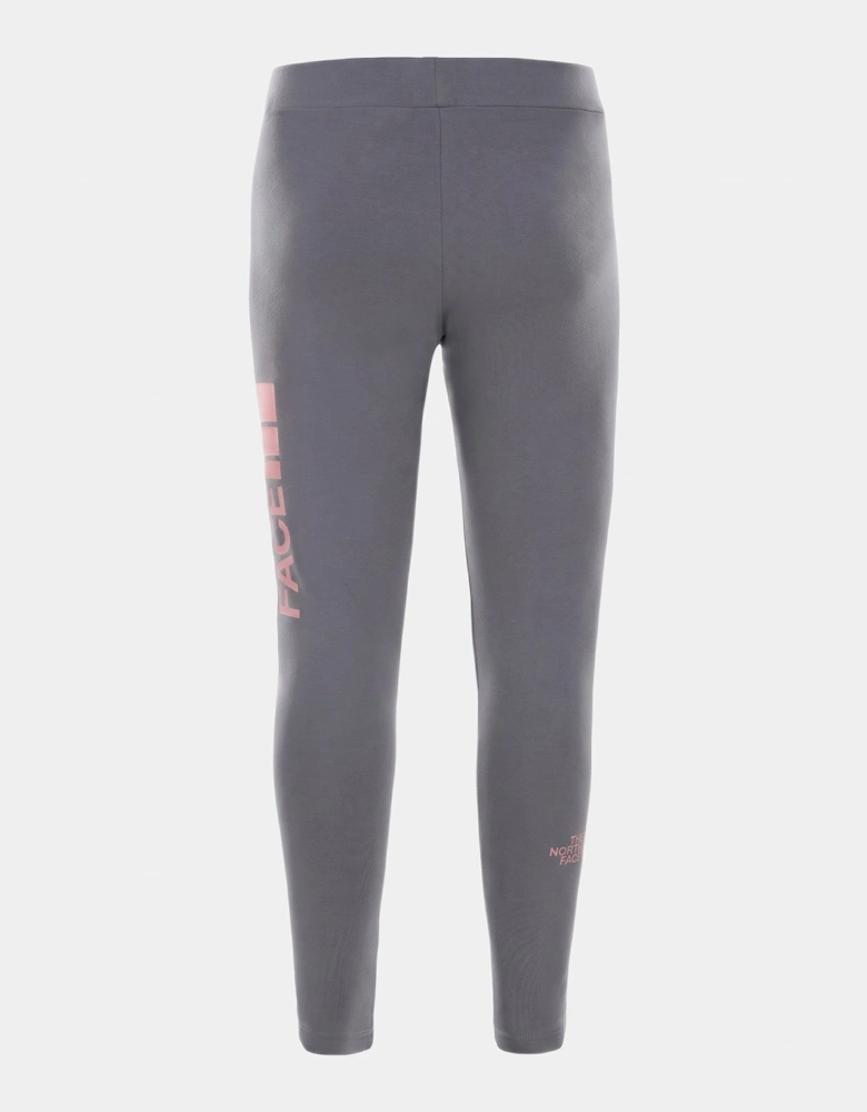 The North Face Girls' G Cot Bl Leg Leggings in Grey