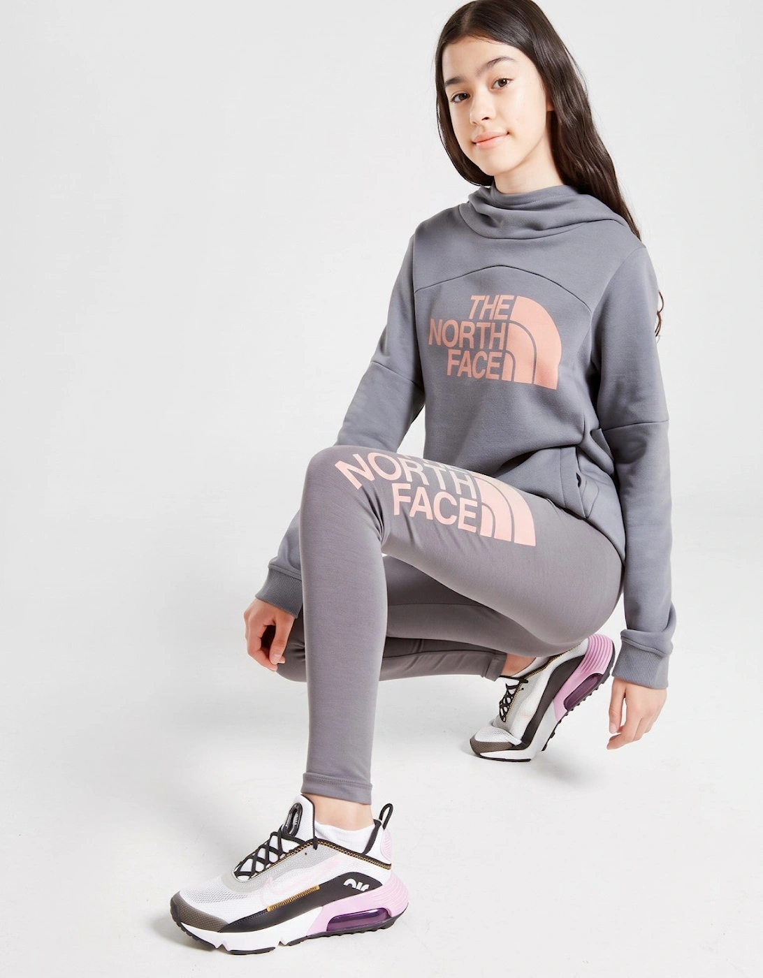 The North Face Girls' G Cot Bl Leg Leggings in Grey