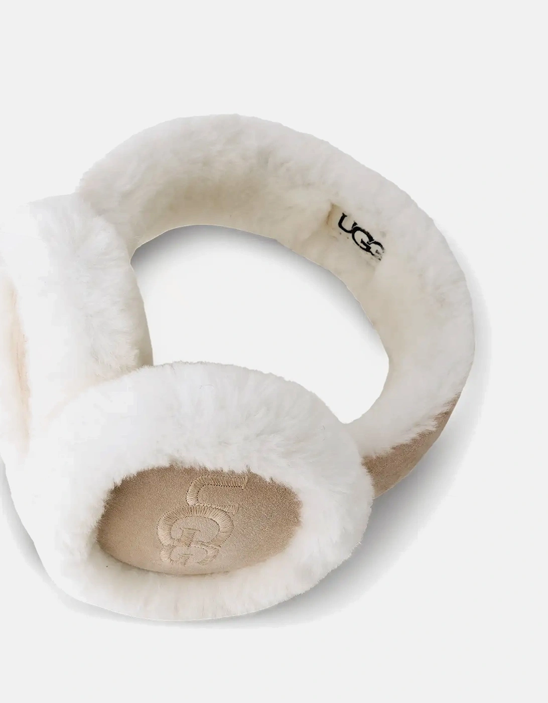 SHEEPSKIN EMBROIDERY EAR MUFF