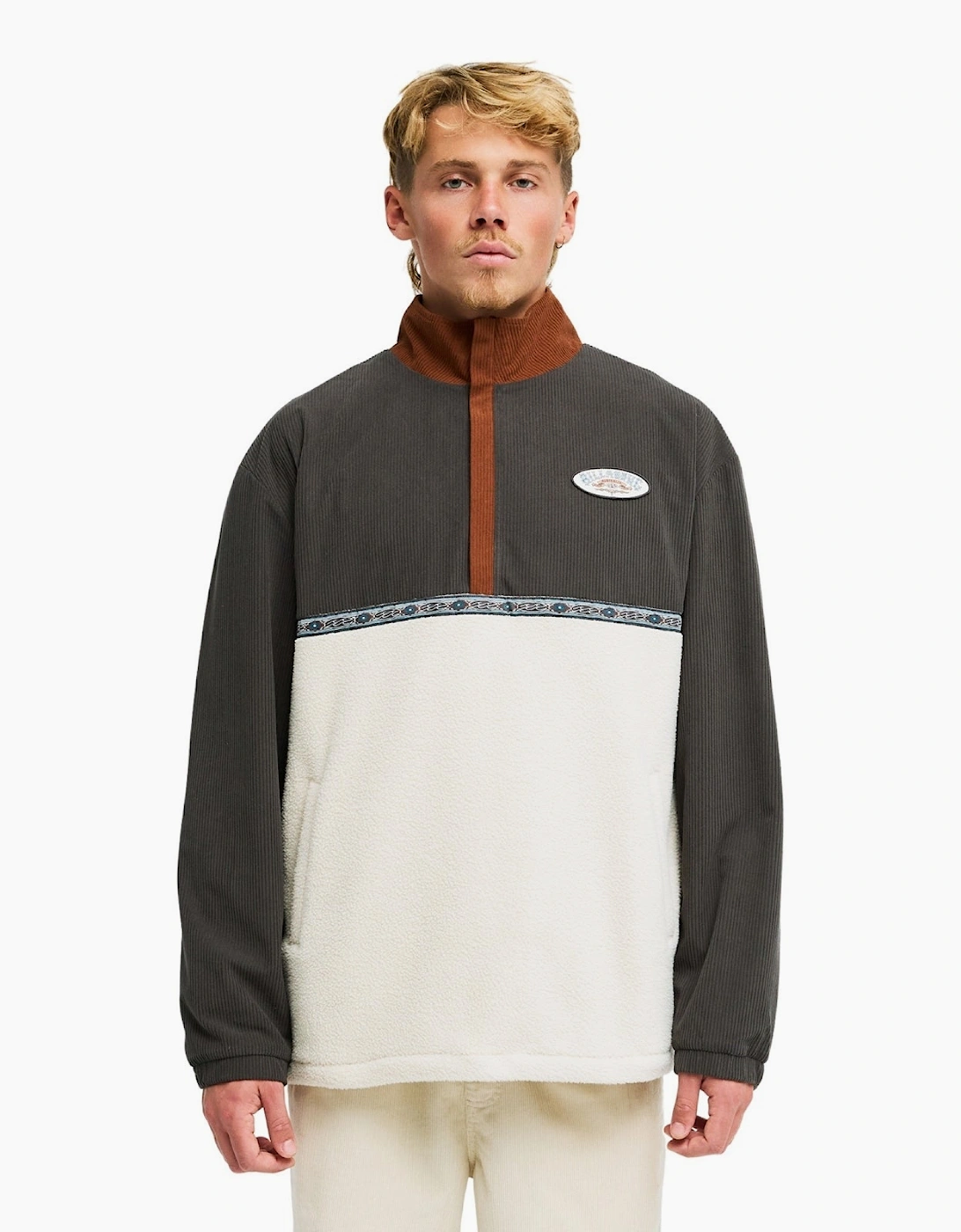 Billabong Mens Space Lobster Half Zip Fleece