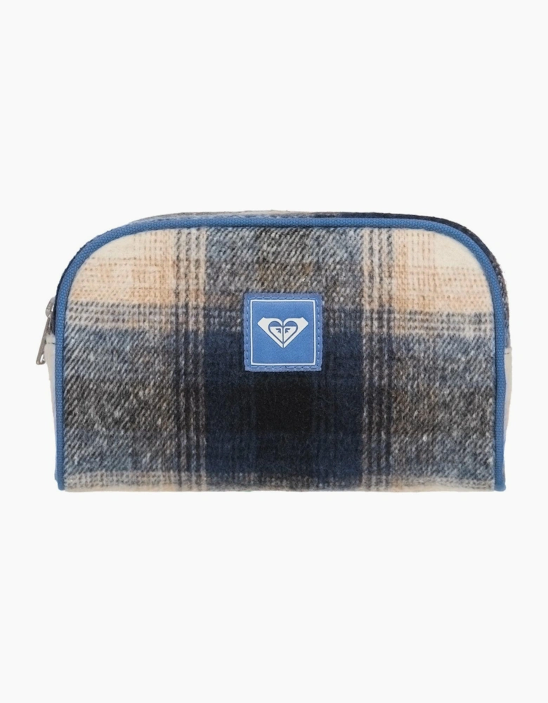 Roxy Womens Golden Hour Flannel Pouch Wallet - Dutch Blue