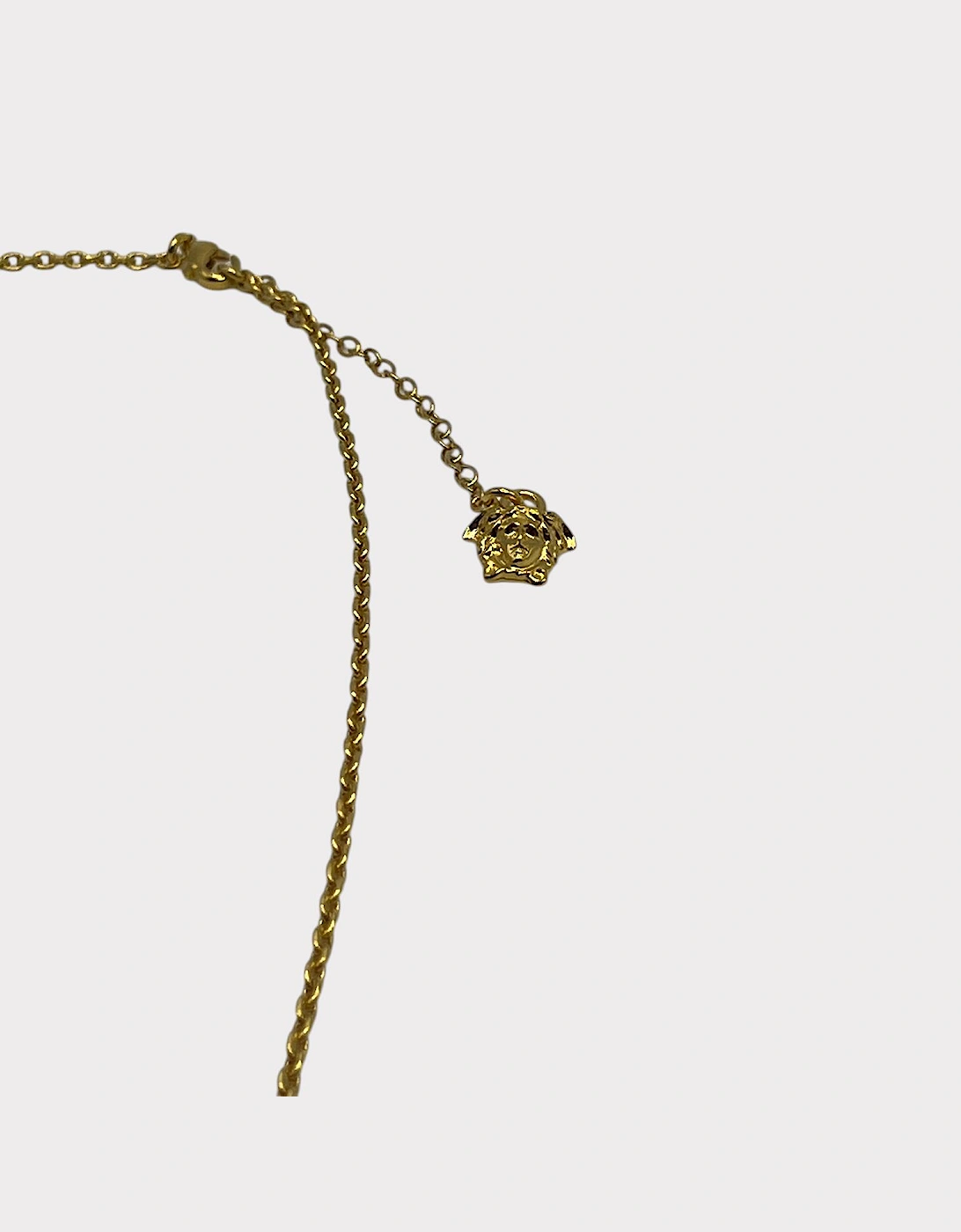 Medusa Head Necklace Black Gold