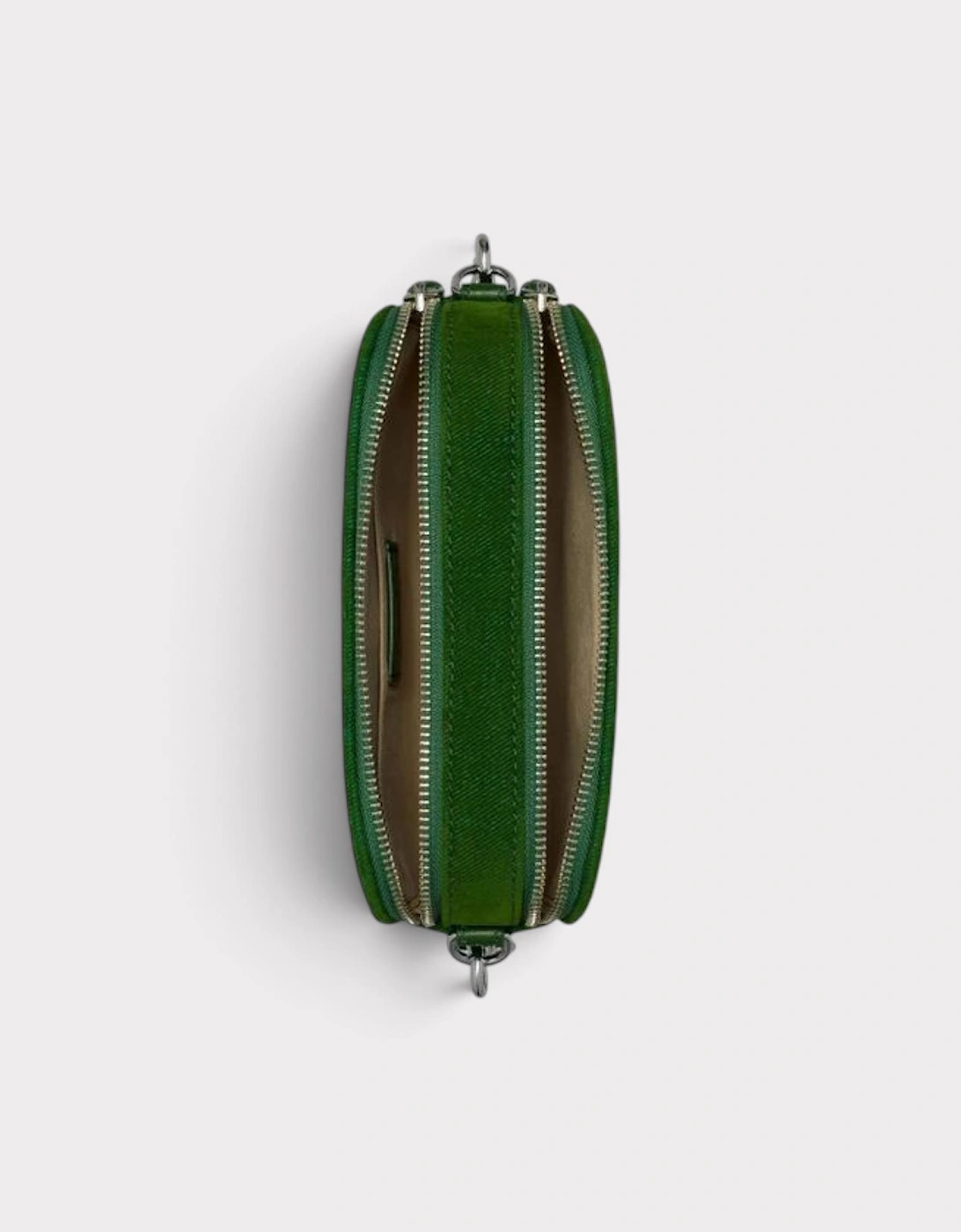 Miller Flocked Mini Crossbody Bag Emerald Green