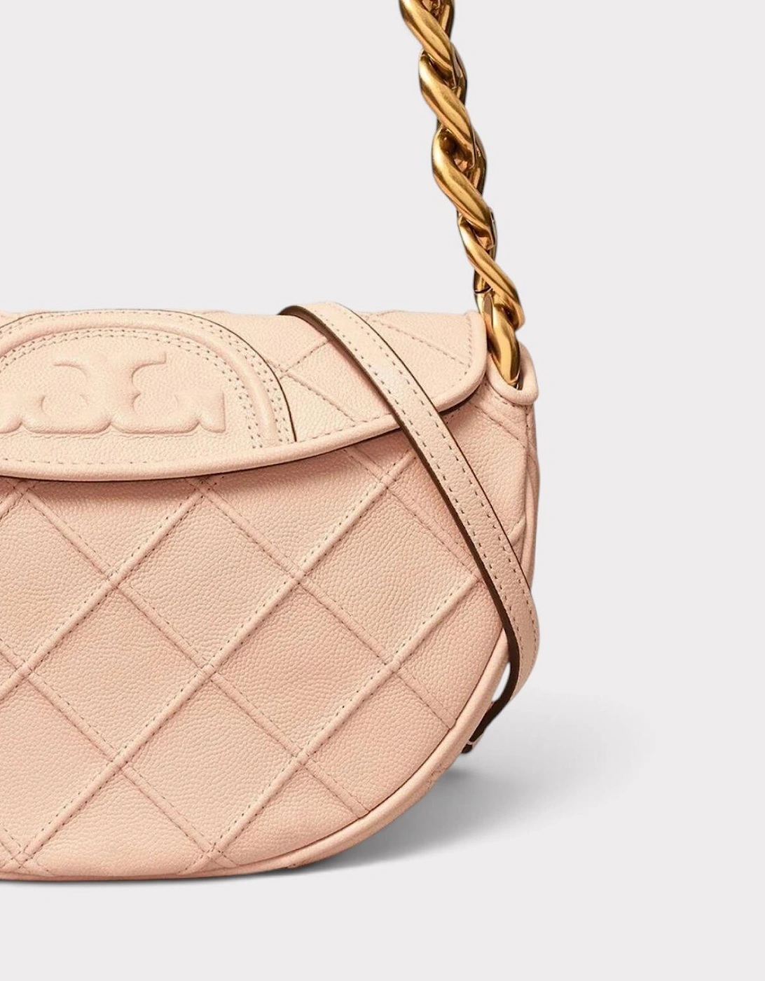Fleming Soft Grain Mini Crescent Bag Blush Pink