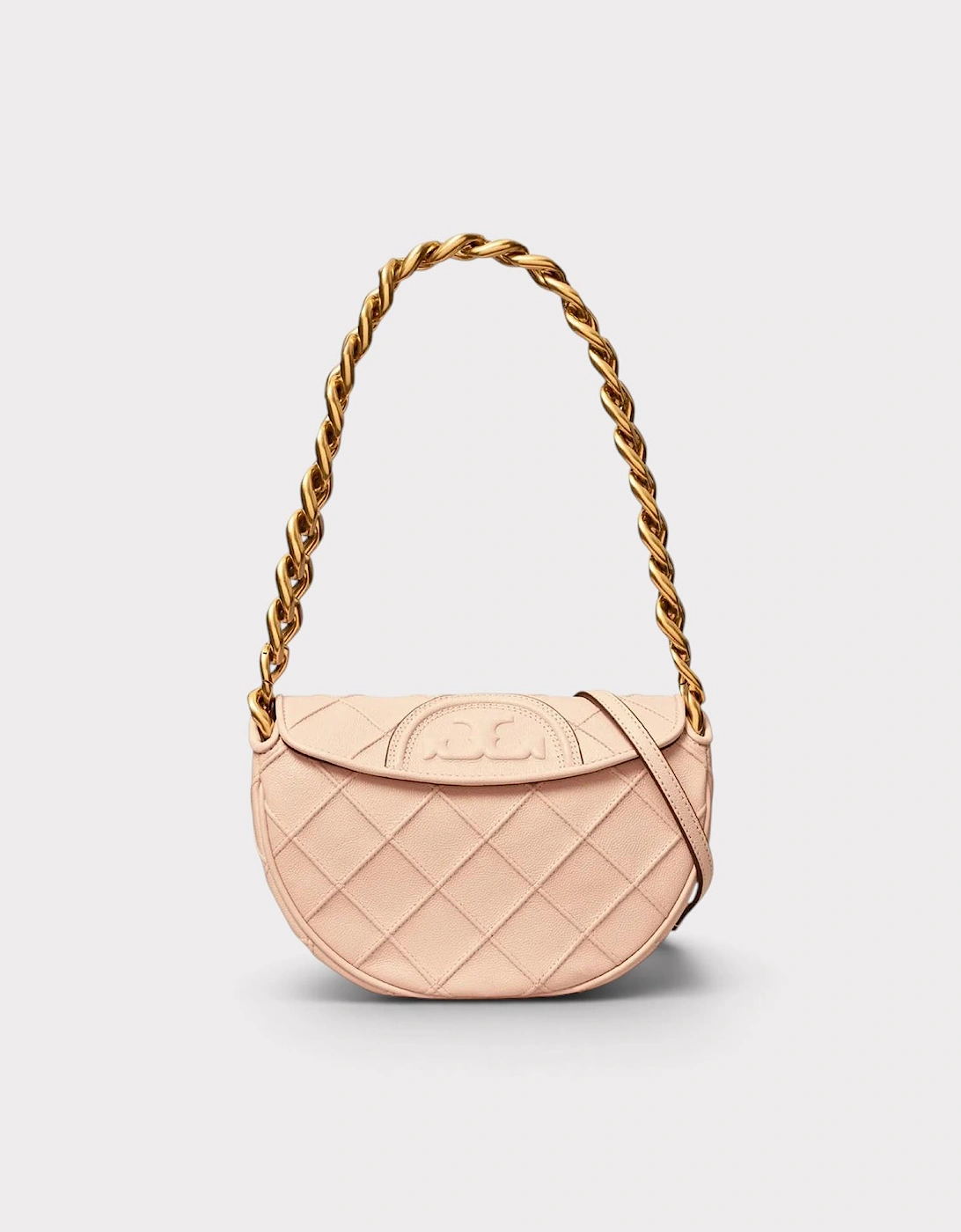 Fleming Soft Grain Mini Crescent Bag Blush Pink