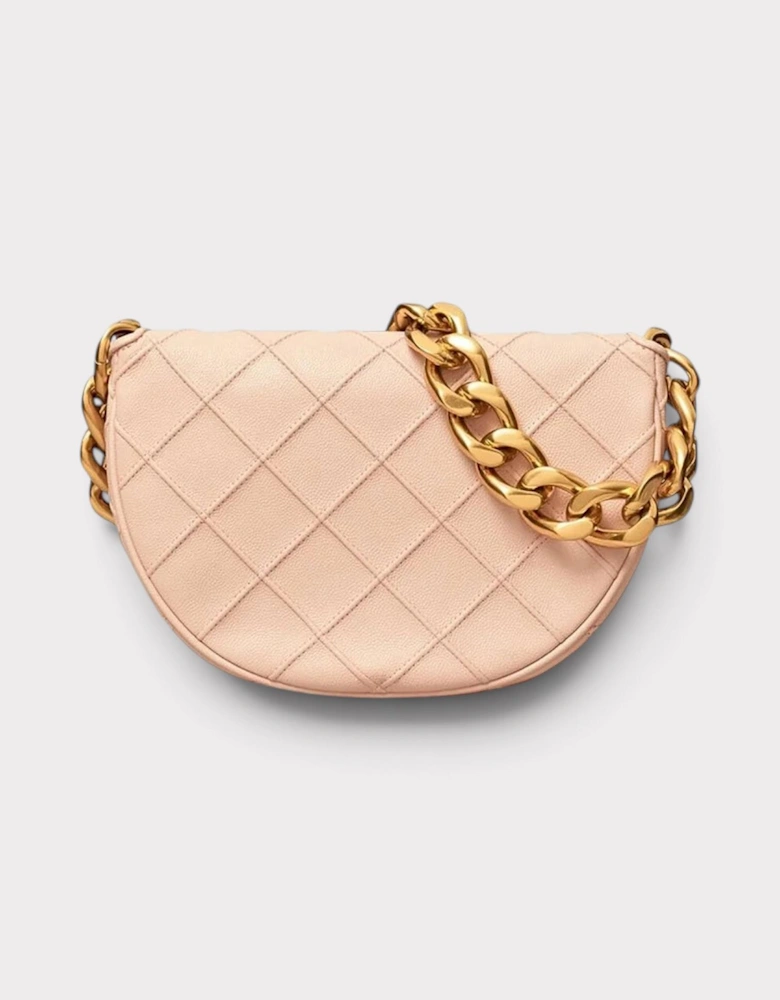 Fleming Soft Grain Mini Crescent Bag Blush Pink