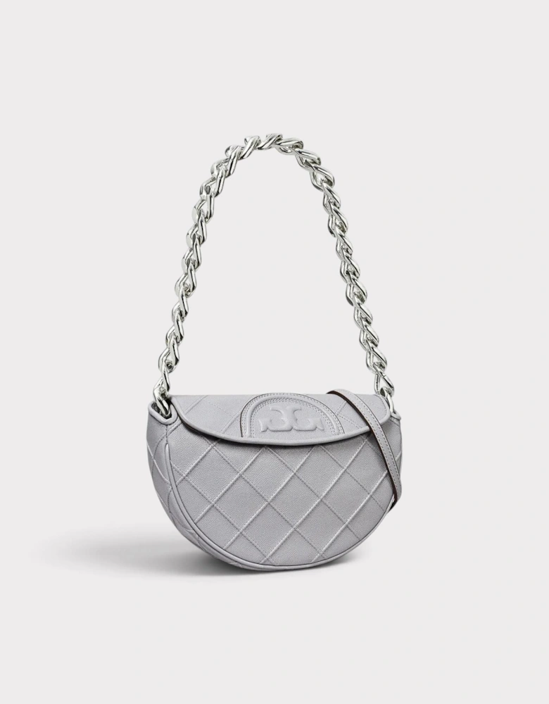 Fleming Soft Grain Mini Crescent Bag Slate Grey