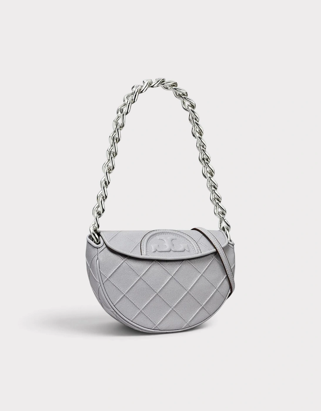 Fleming Soft Grain Mini Crescent Bag Slate Grey