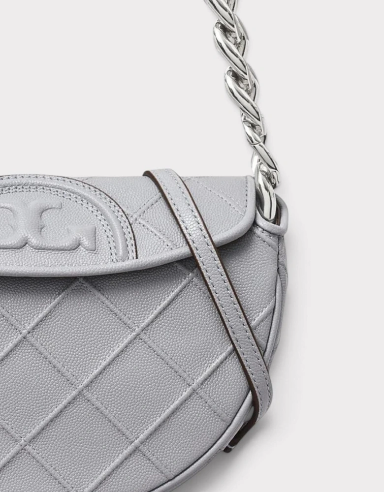 Fleming Soft Grain Mini Crescent Bag Slate Grey