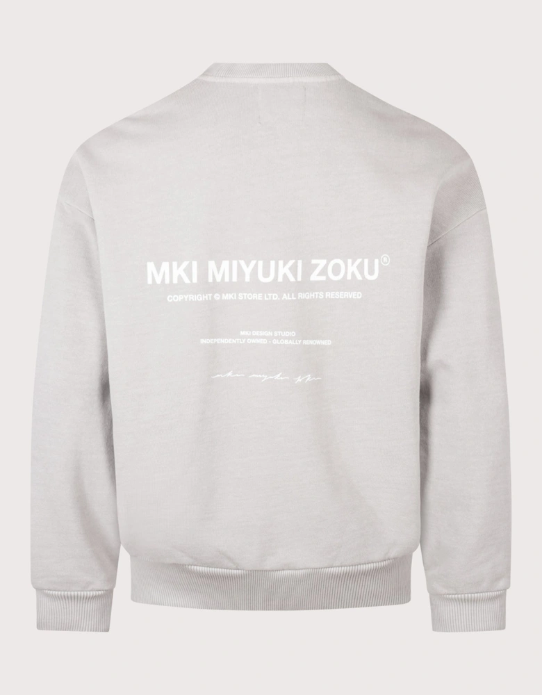 Oversized Box Fit Design Studio Crewneck Sweatshirt