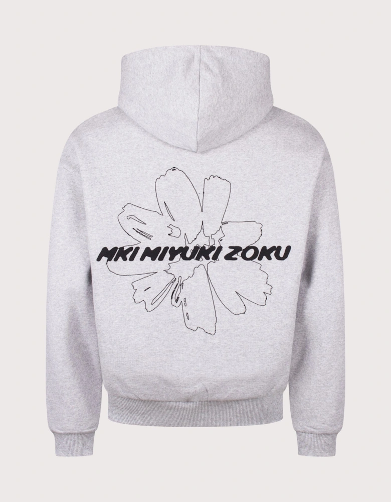 Oversized Box Fit Wildflower Hoodie