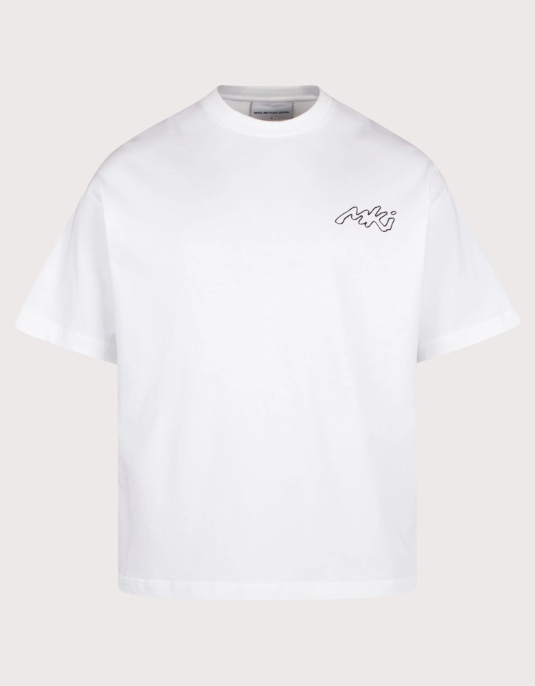 Oversized Box Fit Ink Line T-Shirt