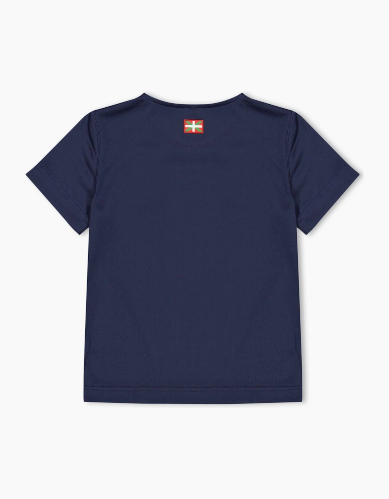 Kids Baskonia Short Sleeve Performance Basketball Jersey