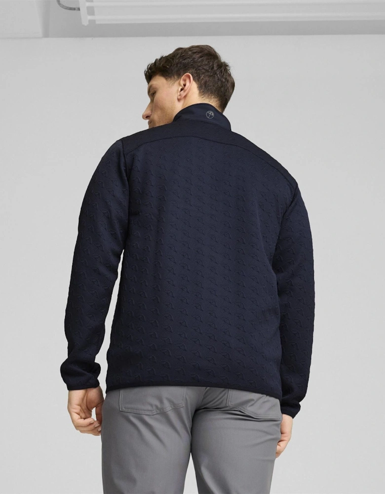 Jac quarter Zip Long Sleeve Performance Polo Shirt