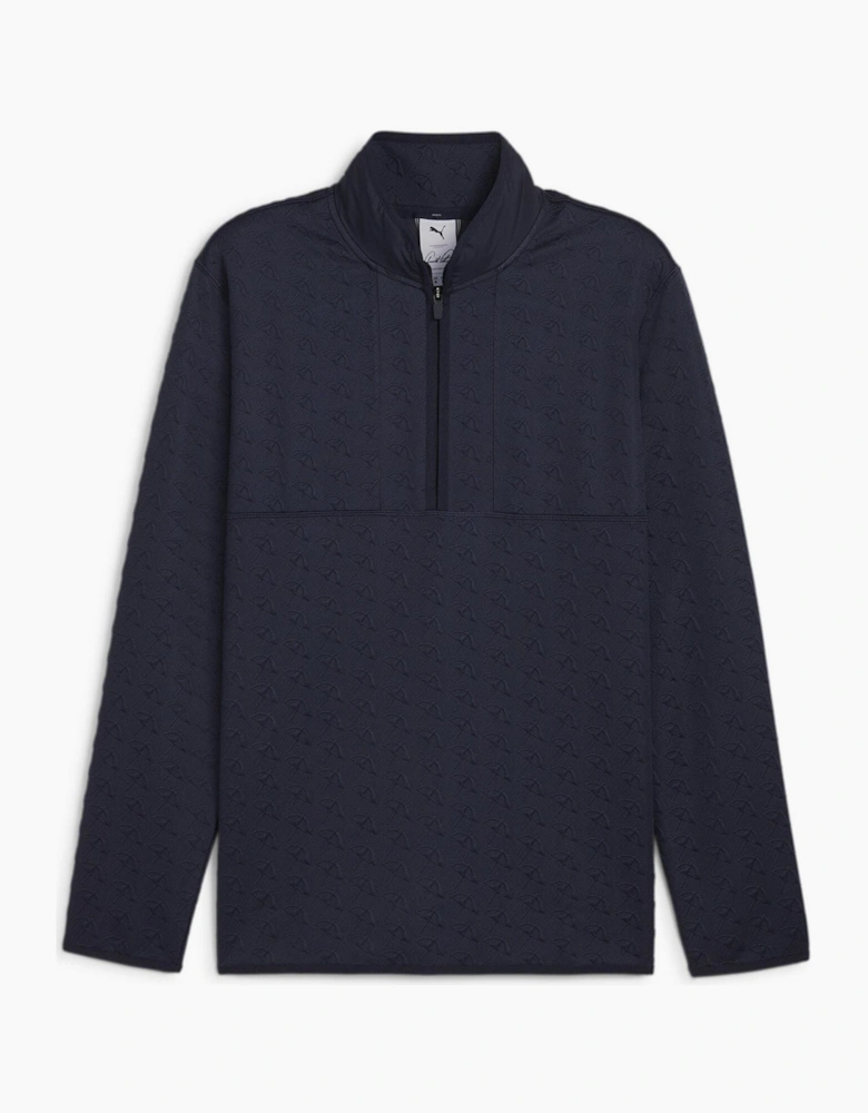 Jac quarter Zip Long Sleeve Performance Polo Shirt