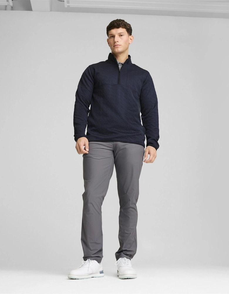 Jac quarter Zip Long Sleeve Performance Polo Shirt