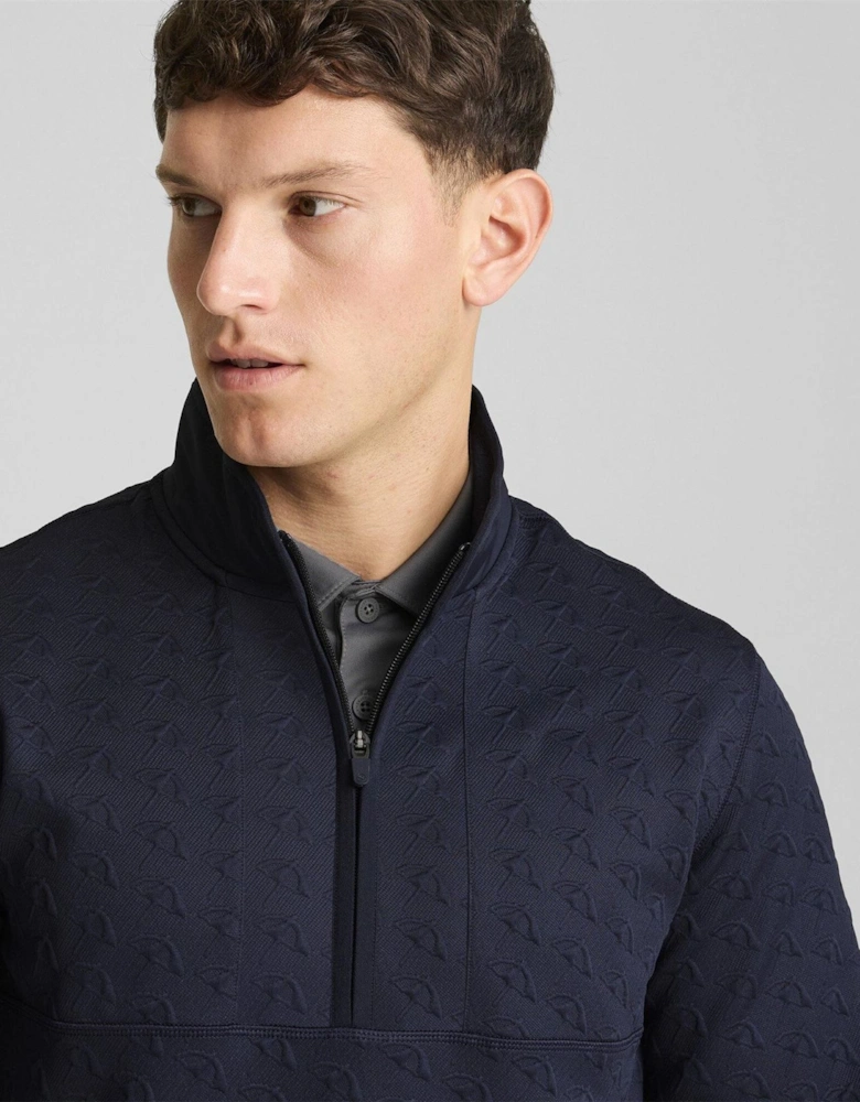 Jac quarter Zip Long Sleeve Performance Polo Shirt