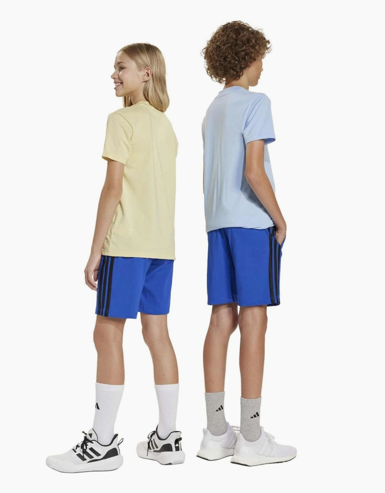 Essentials 3 Stripe Jersey Short Juniors