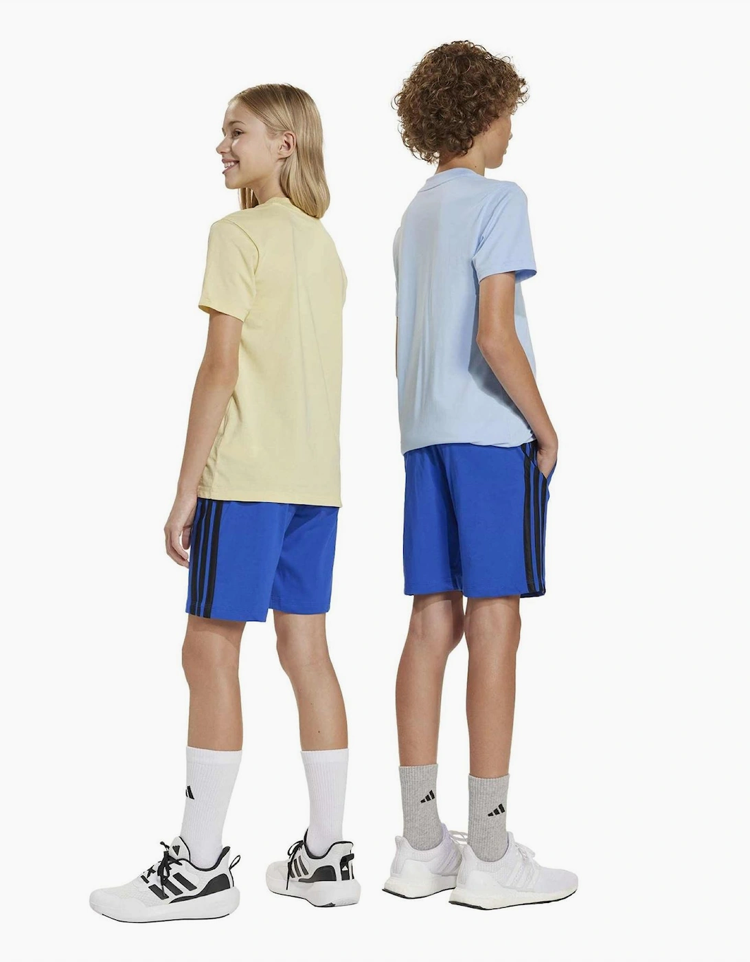 Essentials 3 Stripe Jersey Short Juniors