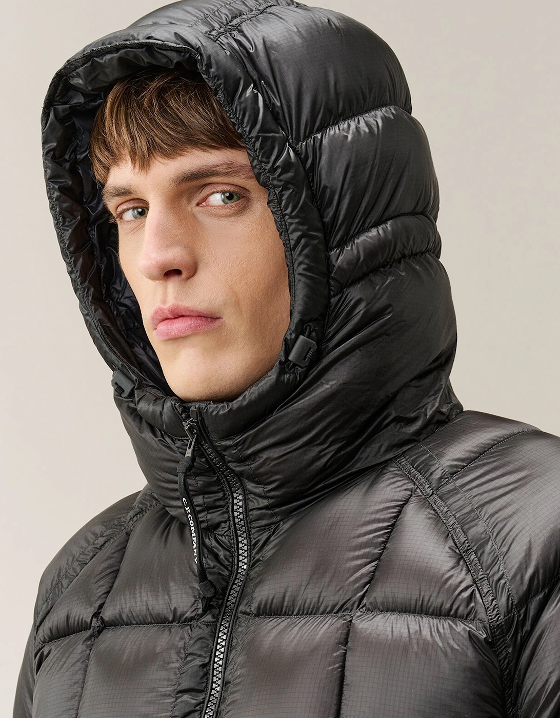 DD Shell Hooded Down Jacket Black