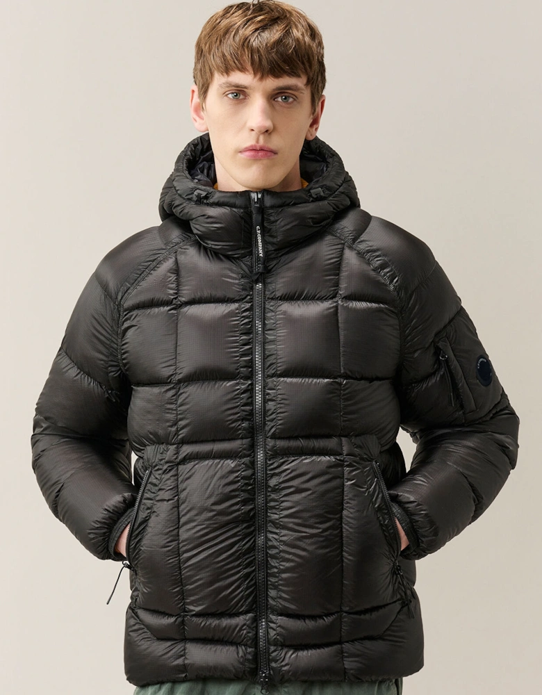 DD Shell Hooded Down Jacket Black