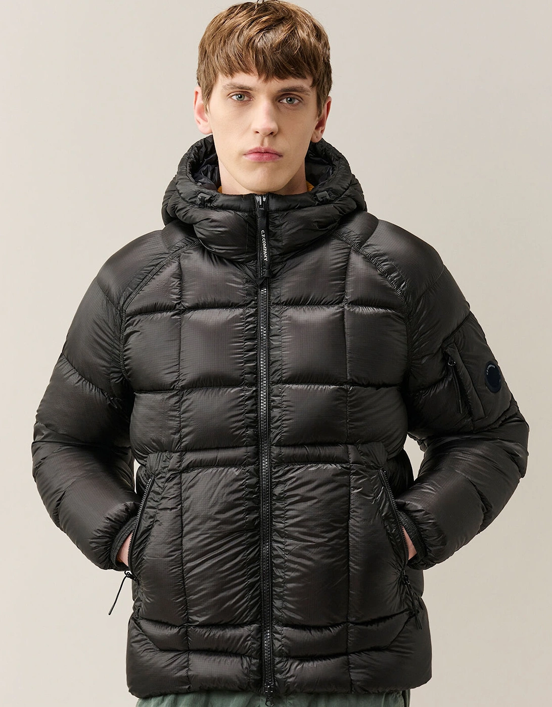 DD Shell Hooded Down Jacket Black